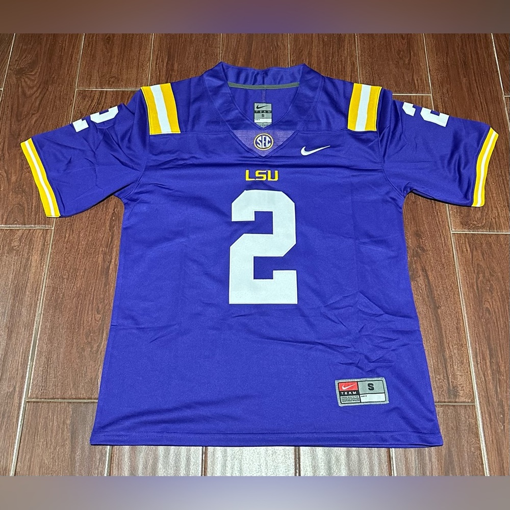 Justin Jefferson LSU Tigers Purple Jersey Size Small-2XL